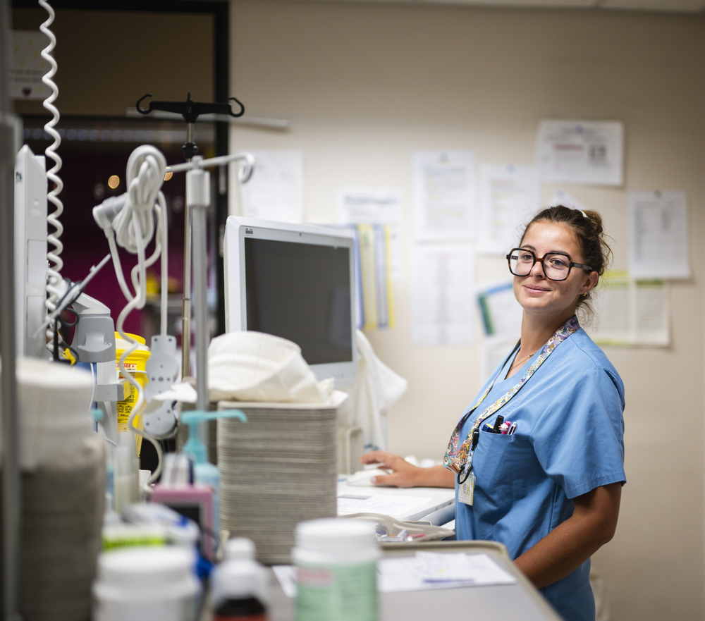 Infirmière en oncologie à l'hôpital de la Citadelle